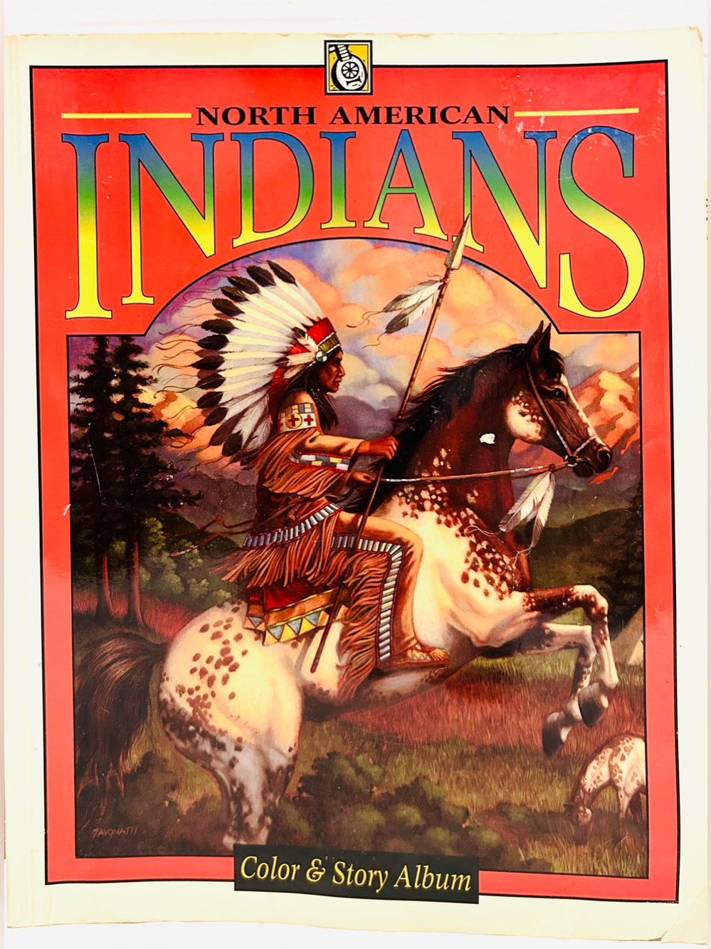 3 Vtg North American Indian Tribes Adult Coloring Books Cherokee Sioux Mohawk